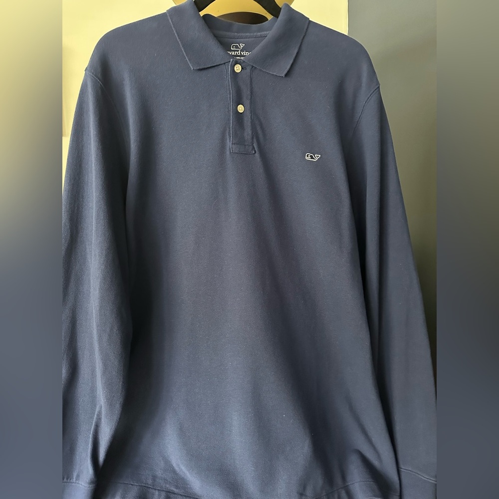 Men’s Vineyard Vines long sleeve polo size L